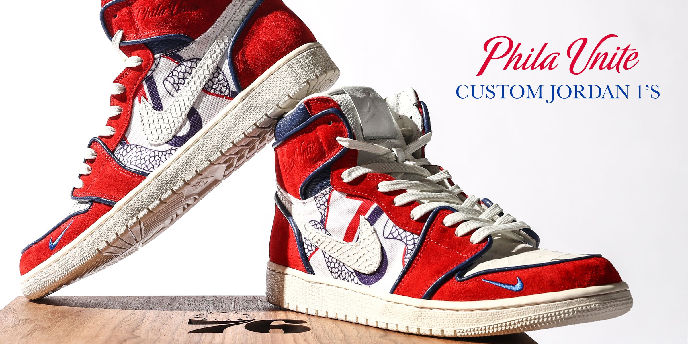 Phila Unite Custom Jordan 1 s 2nd Hashtag Sports Awards